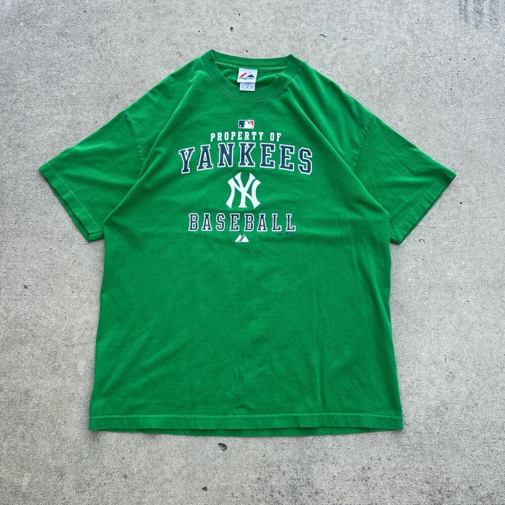 2008 New York Yankees Green Majestic Tshirt
